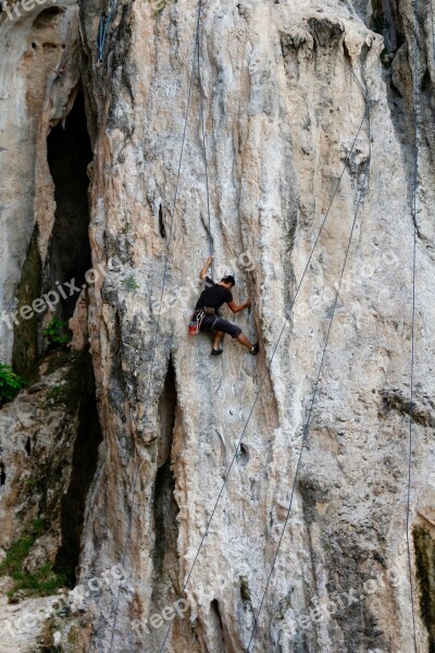 Rock Stone Mountaineer Climb Steinig