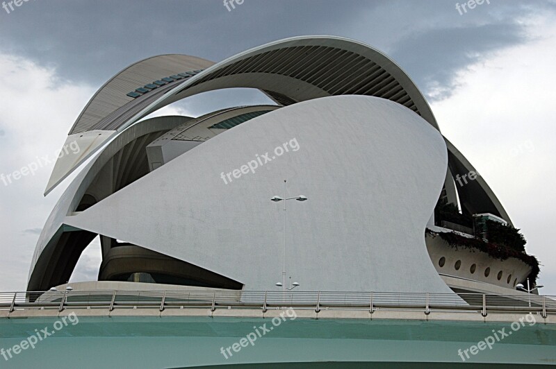 Architecture Valencia City ​​of Sciences Spain Free Photos