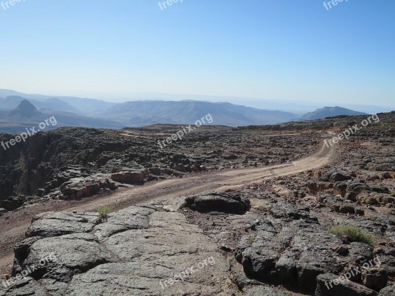 Road Desert Landscape Loneliness Desert Road