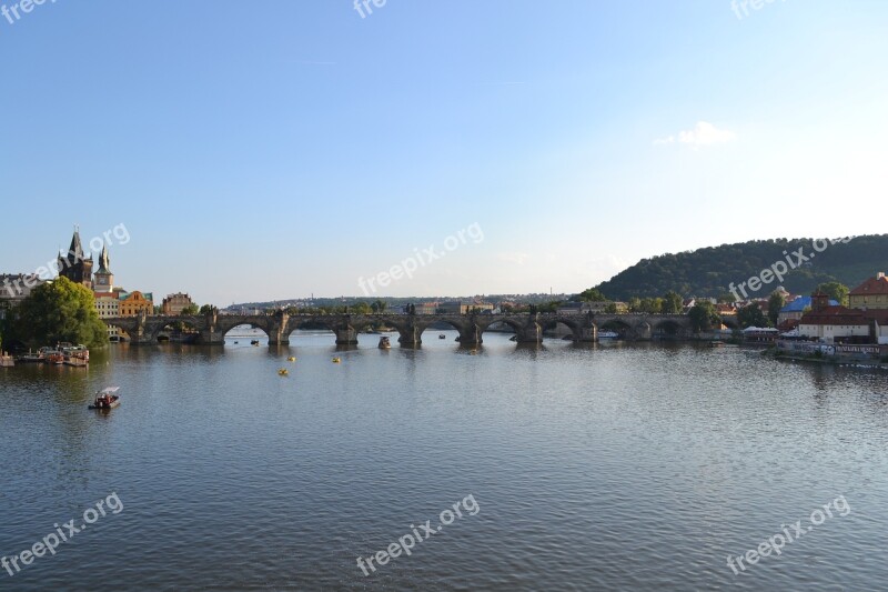 Charles Bridge Bridge Prague Czech Republic Moldova