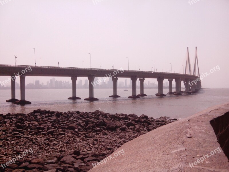 Bandra Worli Sea Link Sea Link Mumbai Free Photos