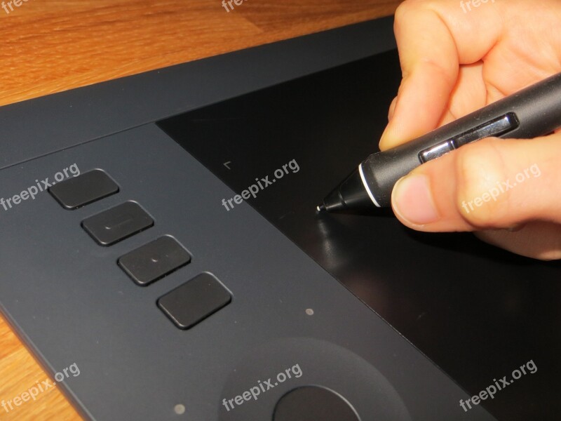 Stylus Wacom Tablet Buttons Graphics