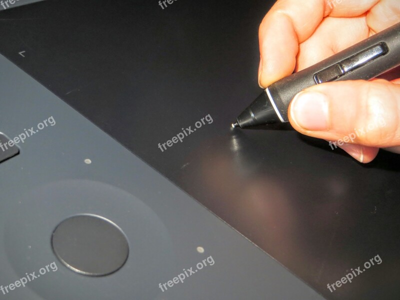 Stylus Wacom Tablet Buttons Graphics