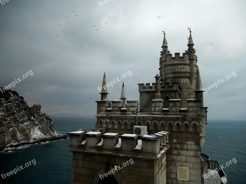 Crimea Sea Black Sea Landscape Yalta