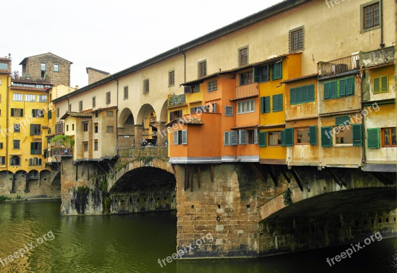 Pontevecchio Florence Arno Free Photos