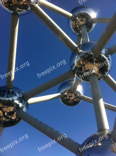 Brussels Atomium Detail Free Photos