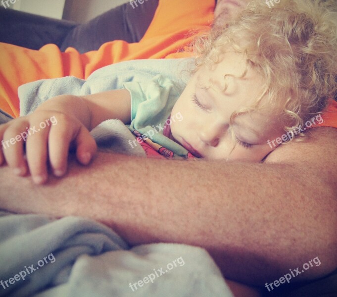 Curls Blonde Baby Sleeping Blonde Hair