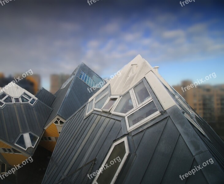 Rotterdam Cube Houses Real Estate City Netherlands