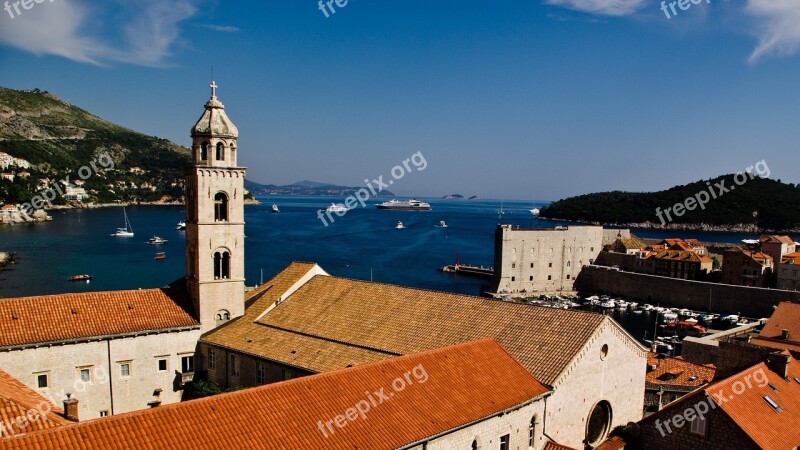 Roofs Orange Roofs Brown Roofs Dubrovnik Island