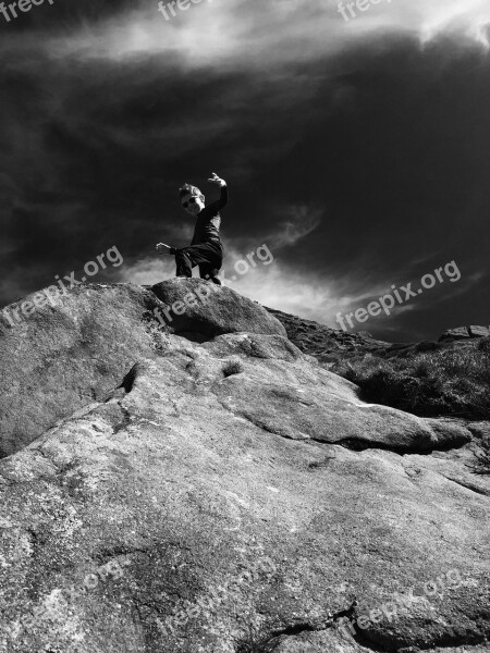 Boy Mountain Trip Outdoor Activity