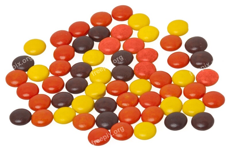 Round Candies Candy Sweets Piece-like Parts