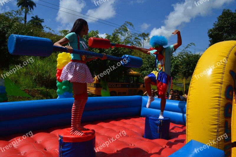 Children Playing Clown Fun Free Photos