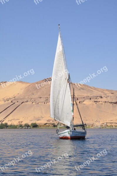 Felucca Boat Nile Egypt Navigation