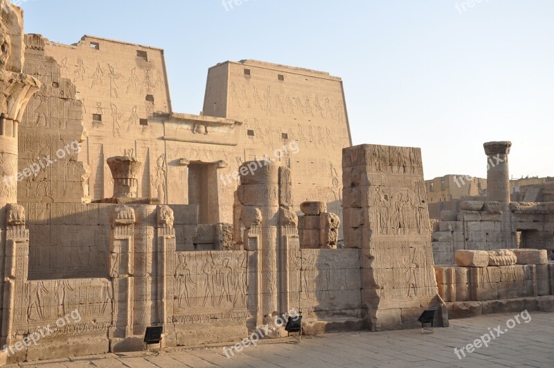 Egypt Temple Hieroglyphs Pharaoh Egyptian Temple