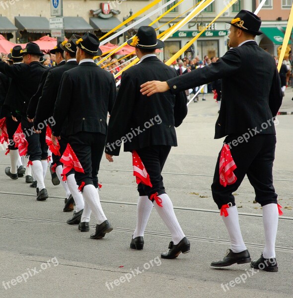 Parade Munich Oktoberfest Folk Costume Free Photos