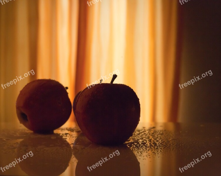 Apple Fruit Backlighting Vegetarian Vegan