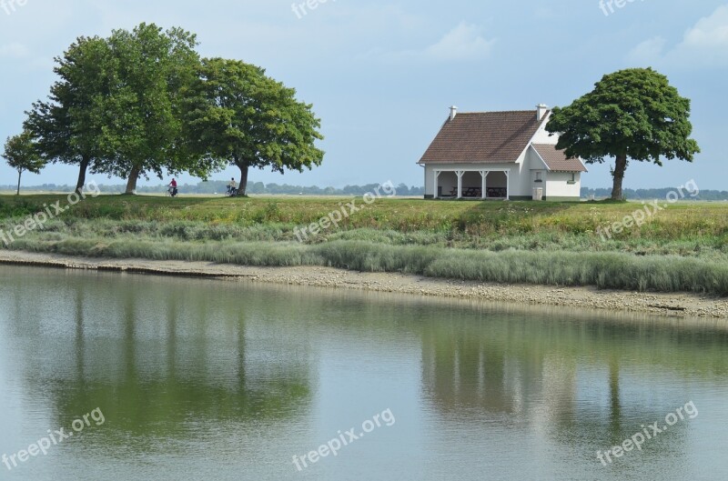 Bay Sum River Field Landscape Trees