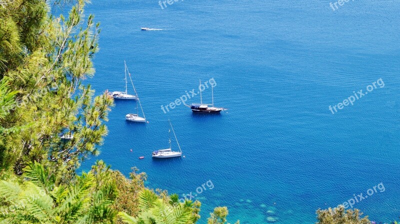 Sailboat Sea Water Summer Sicily