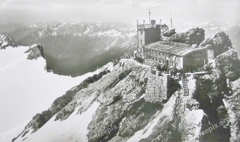 Zugspitze Zugspitze Railway Bavaria Postcard Munich Home