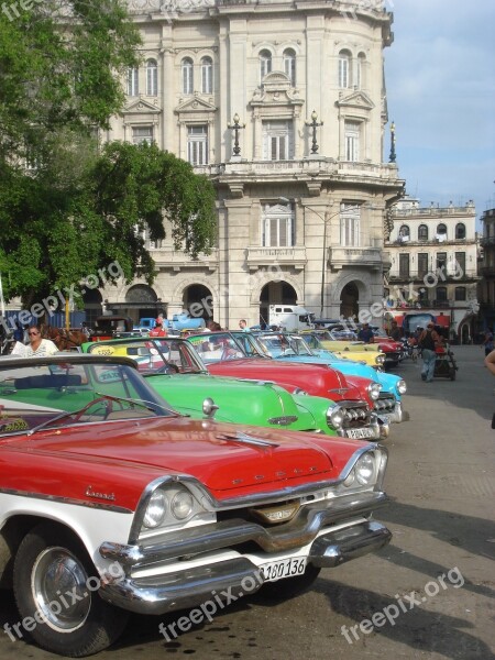 Havana Vintage Vehicles Cars Colors Free Photos