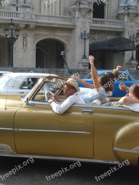 Havana Oldtimer Cabrio Coastal Travel