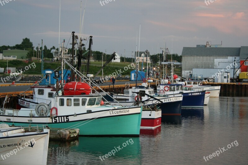 Boat Sea Fisherman Boat Port Fishing