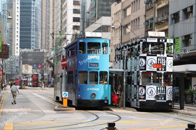 Hong Kong Tram Ding Ding Asia Tramline