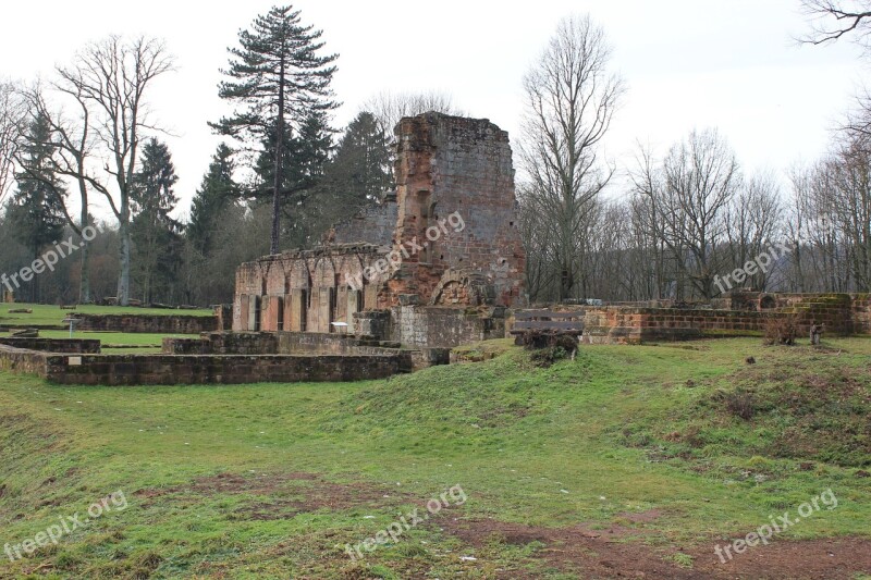 Ruin Monastery Middle Ages Monastery Ruins Destroyed