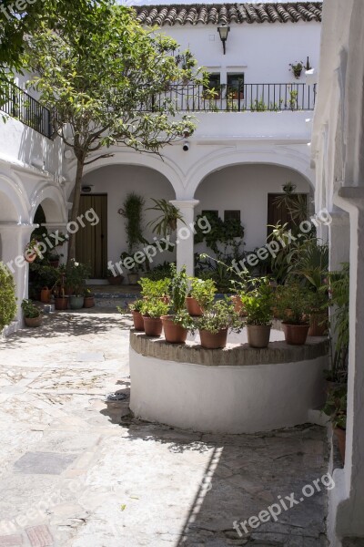 Patio Andalusian Patio The Frontera Vejer Vejer Pots