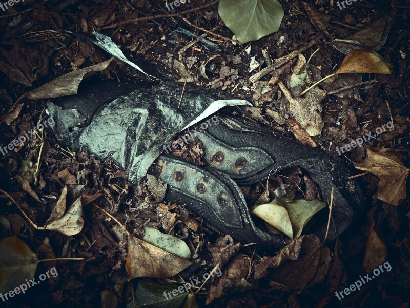 Shoe Old Old Shoes Destroyed Broken