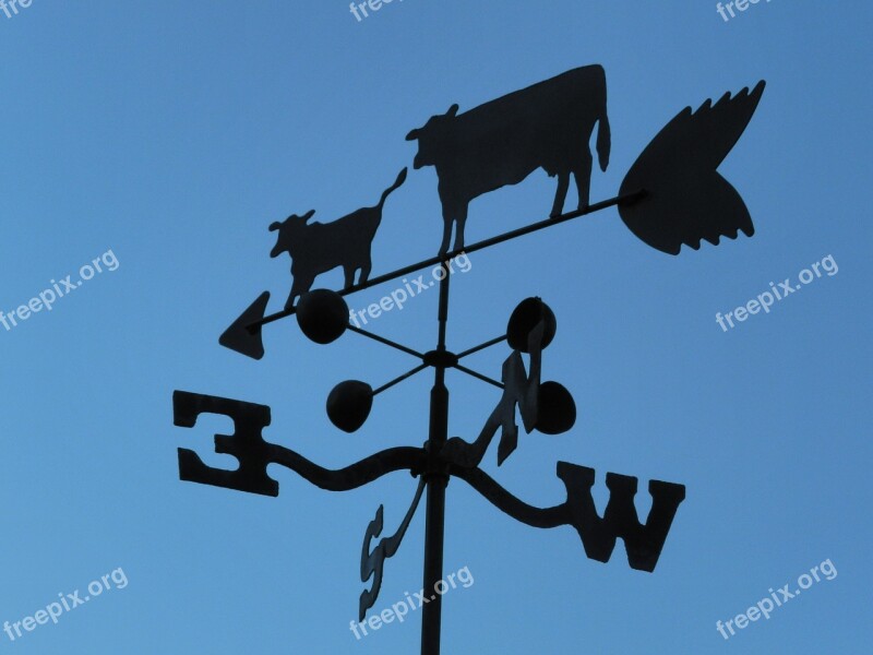 Wind Weathervane Cow Arrow Vane