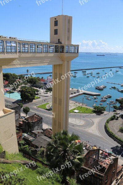 Salvador Bahia Brazil Lift Lacerda Sky