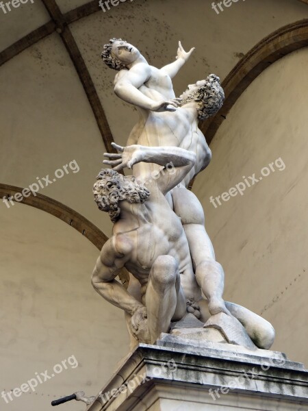 Italy Florence Loggia Dei Lanzi Sabines Giambologna