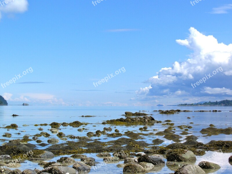 Salish Sea Thunder Cloud Coast Weather Ocean