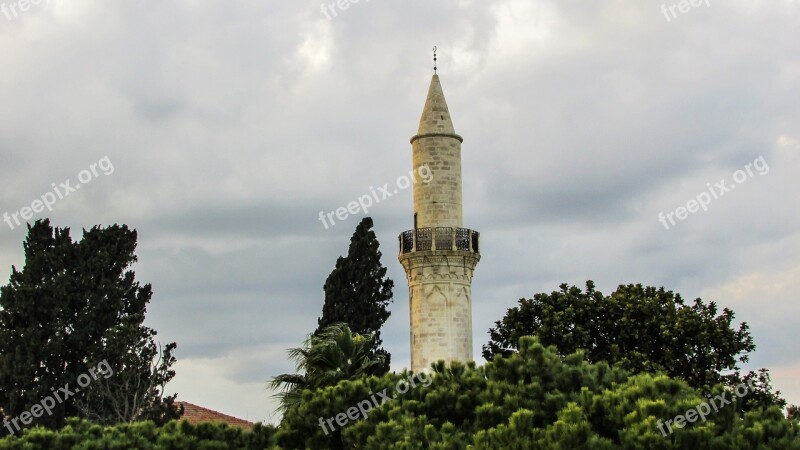 Cyprus Larnaca Mosque Minaret Ottoman