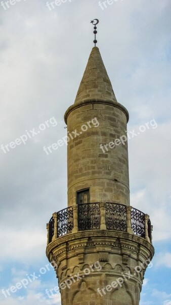 Cyprus Larnaca Mosque Minaret Ottoman