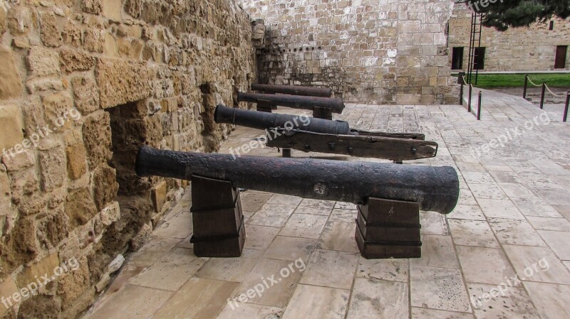 Cyprus Larnaca Fortress Cannons Free Photos