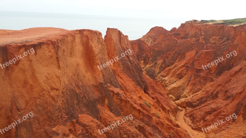 Red Earth Cliff Ceara Canyon Free Photos