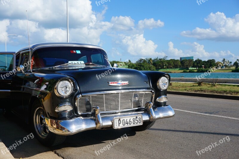 Cuba Auto Oldtimer Chrome Old Timer