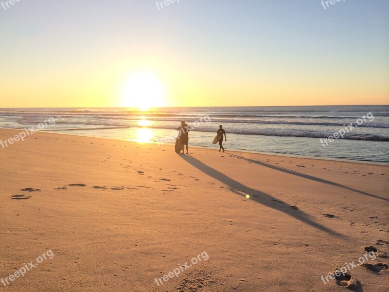 Surfers Beach Sunrise Sport Hobby