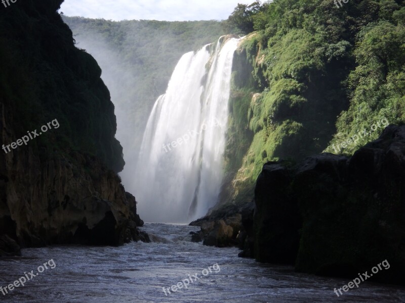 Waterfall Tamil Huasteca Slp Nature