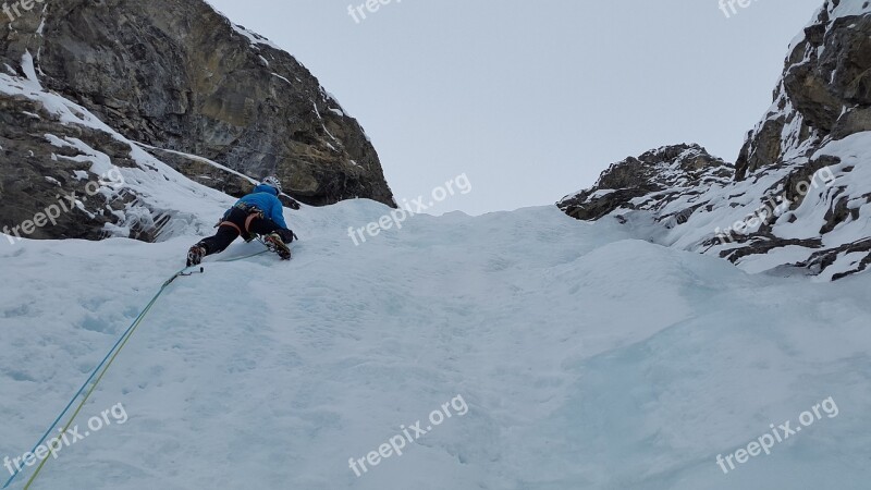 Ice Climbing Bergsport Extreme Sports Alpinism Cold