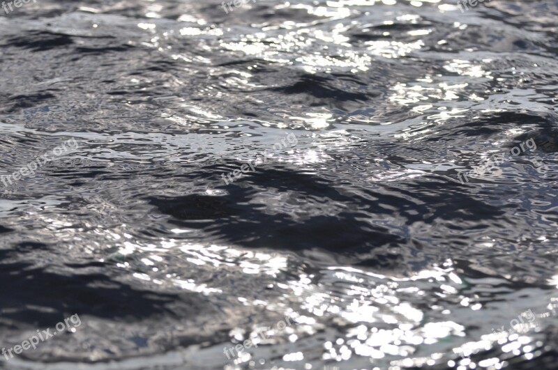 Water Surface Reflections Lake Nature