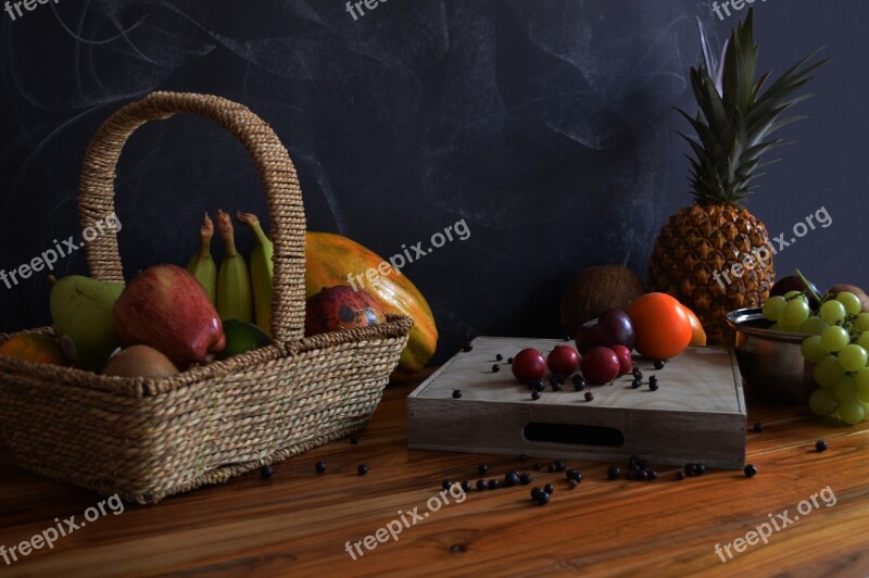 Fruit Grapes Pineapple Papaya Colombia