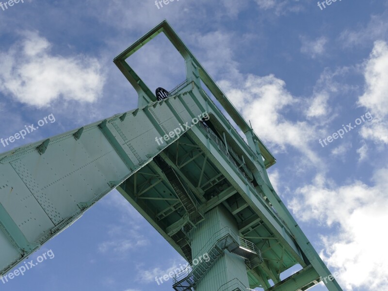 Headframe Bill Mine Ruhr Area Industrial Plant