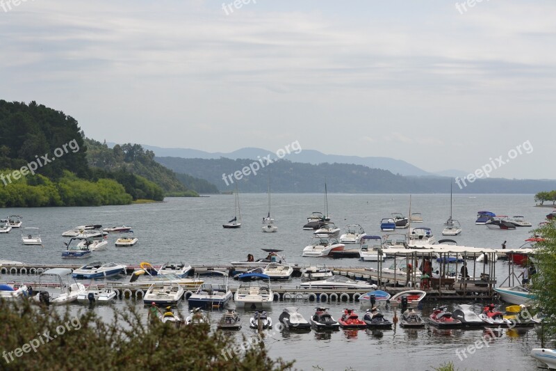 Lake Boats Floating Barca Rowing