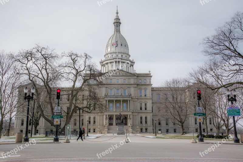 Michigan State Capitol Architecture Landmark