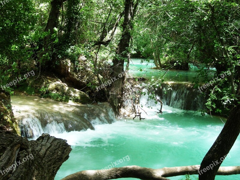 Cascade Creek Emerald Green Nature