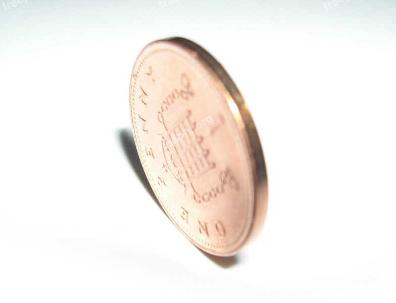 Penny British Penny Coin Copper Portcullis