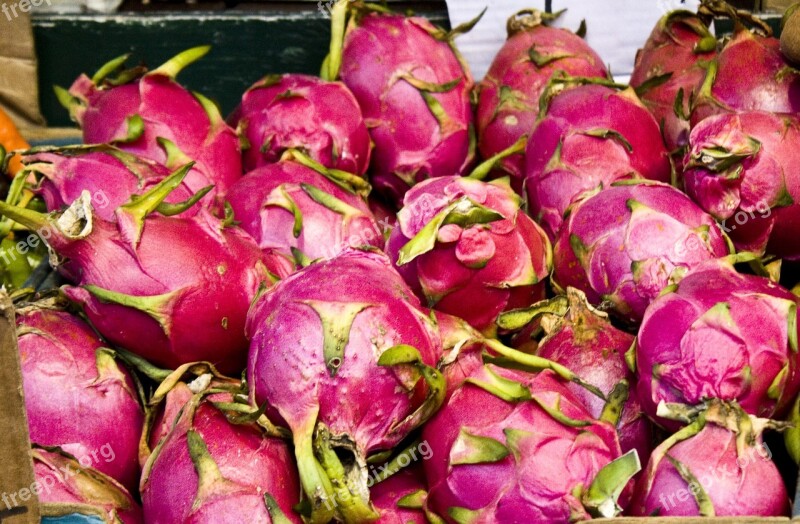 Dragonfruit Fruit Tasty Red Free Photos